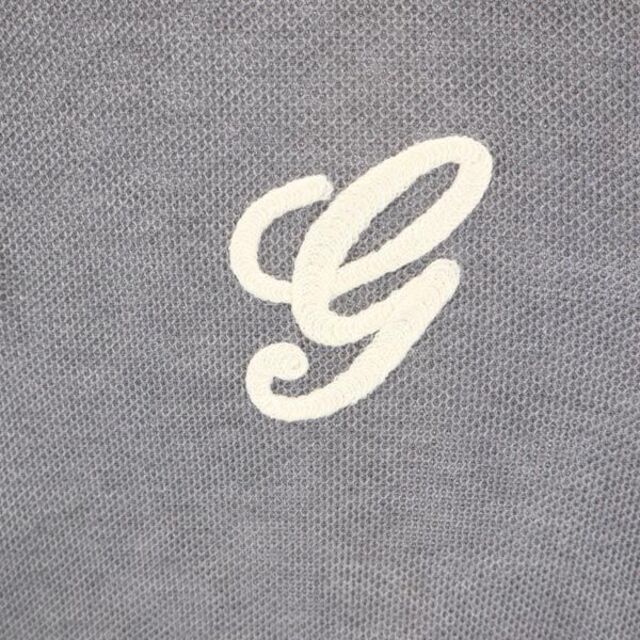 Gucci(グッチ)のグッチ イタリア製 半袖 ポロシャツ XL グレー系 GUCCI ロゴ刺繍 メンズ 【中古】  【230512】 メンズのトップス(ポロシャツ)の商品写真