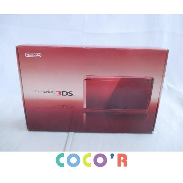 品 ゲーム ニンテンドー3DS 本体 フレアレッド CTR-001 箱付 動作品