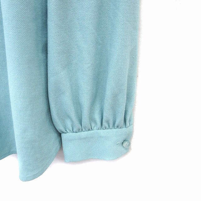 VIAGGIO BLU(ビアッジョブルー)のビアッジョブルー シャツ ブラウス ノーカラー ギャザー ワイド 無地 長袖 1 レディースのトップス(シャツ/ブラウス(長袖/七分))の商品写真