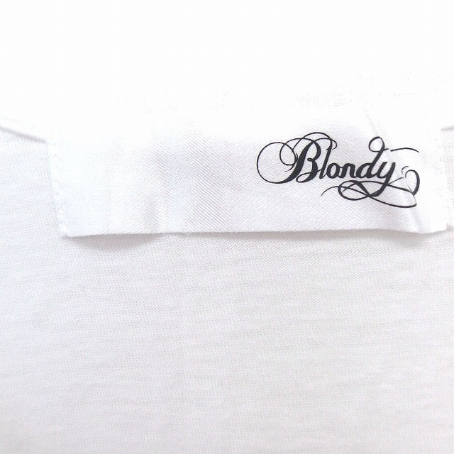 blondy(ブロンディ)のブロンディー blondy Tシャツ カットソー 文字プリント Uネック 半袖  レディースのトップス(Tシャツ(半袖/袖なし))の商品写真