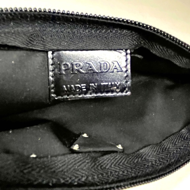 PRADA(プラダ)のPRADA プラダ　ペンケース　黒　ナイロン　レザー レディースのファッション小物(ポーチ)の商品写真