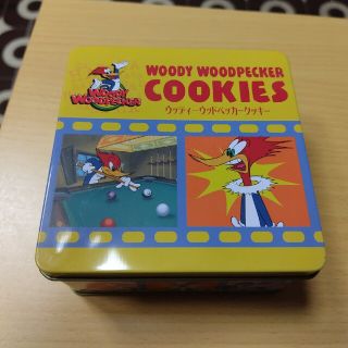 ユニバーサルスタジオジャパン(USJ)の【WOODY WOODPECKER】クッキー缶(キャラクターグッズ)