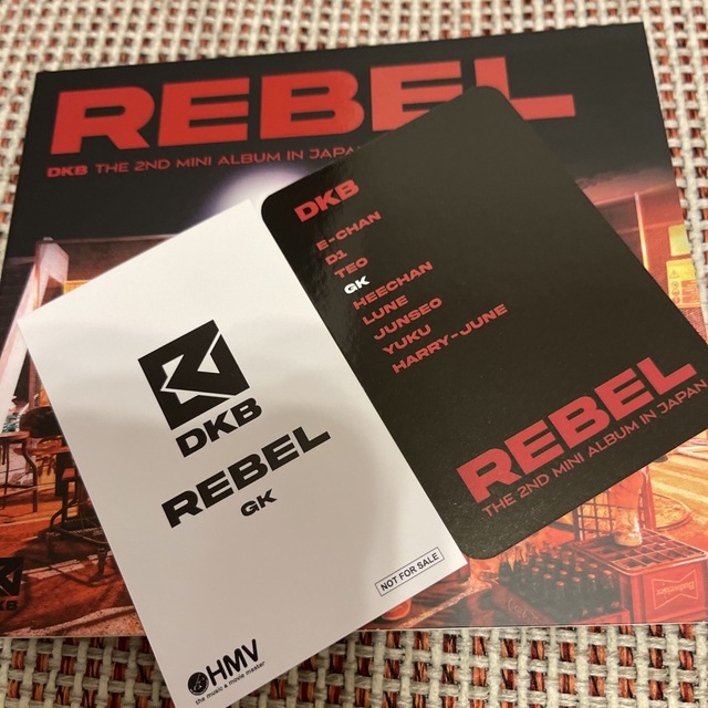 DKB REBEL GK HMV購入特典トレカ付き エンタメ/ホビーのCD(K-POP/アジア)の商品写真