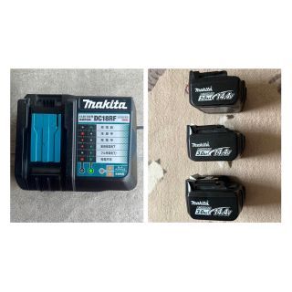 マキタ(Makita)のマキタ 純正急速充電器 DC18RF&バッテリーBL1430B×3(バッテリー/充電器)