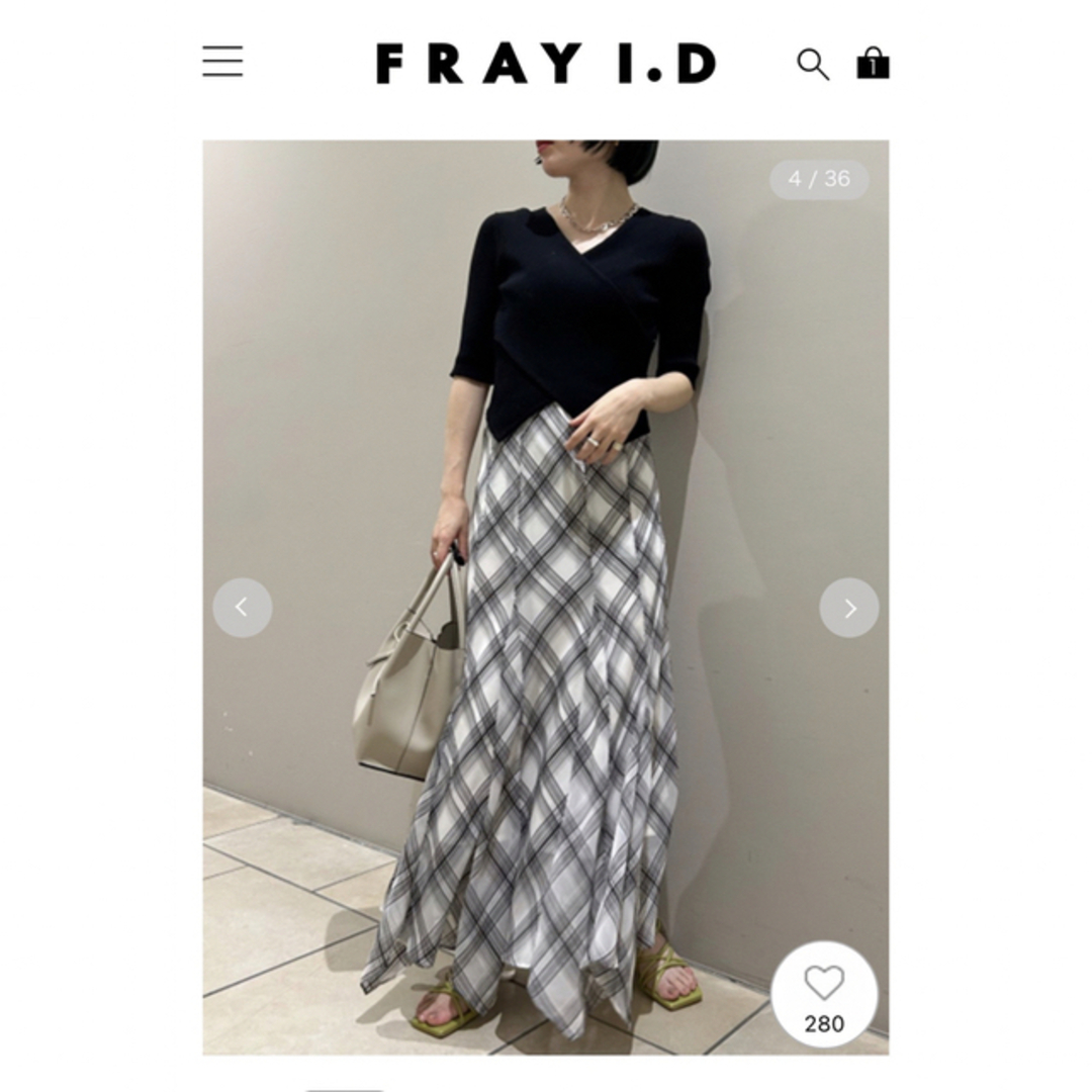 FRAY I.D - フレアスカートコンビニットワンピースの通販 by R shop