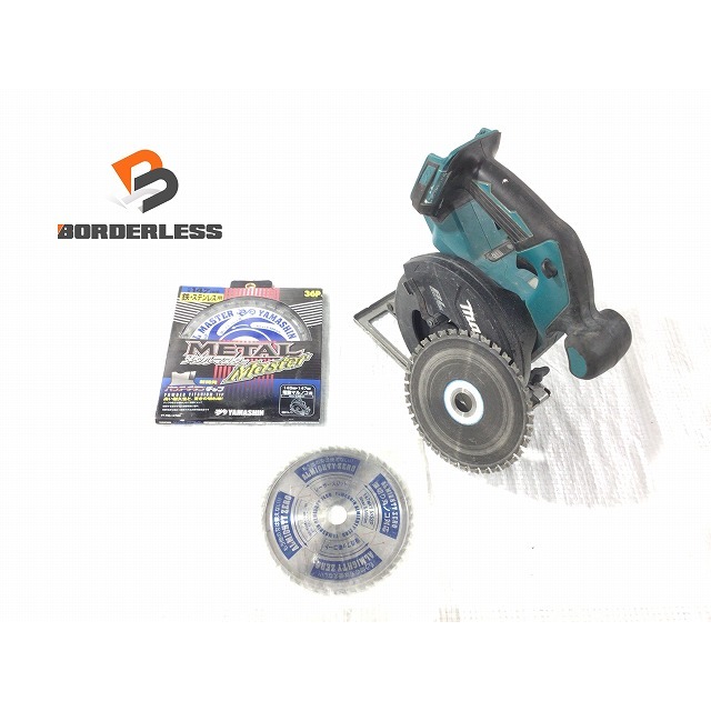 ☆品 おまけの替刃2枚付♪☆makita マキタ 18V 125mm充電式チップソーカッタ CS551DZ 本体 鉄工 コンクリート 切断機 71163自動車/バイク