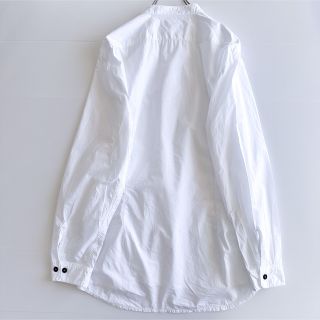 STONE ISLAND バンドカラーシャツ ノーカラー 白 - www.top4all.pl