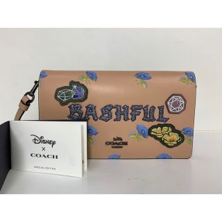 コーチ(COACH)の極美品★COACH コーチ × ディズニー レザー ショルダーバッグ ウォレット(財布)