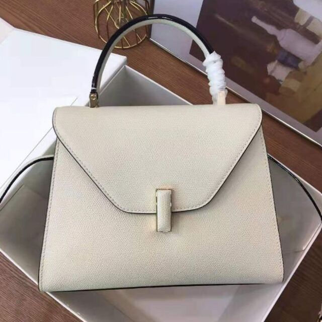 ヴァレクストラ イジィデ ミディアム ホワイト ハンドバッグ