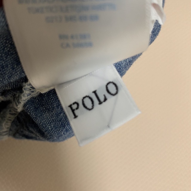 POLO（RALPH LAUREN）(ポロ)のPOLOラルフローレン　フリルロンパース キッズ/ベビー/マタニティのベビー服(~85cm)(ロンパース)の商品写真