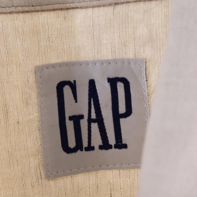 GAP(ギャップ)の古着 ギャップ GAP 長袖 リネン ボタンダウンシャツ メンズL /eaa334101 メンズのトップス(シャツ)の商品写真