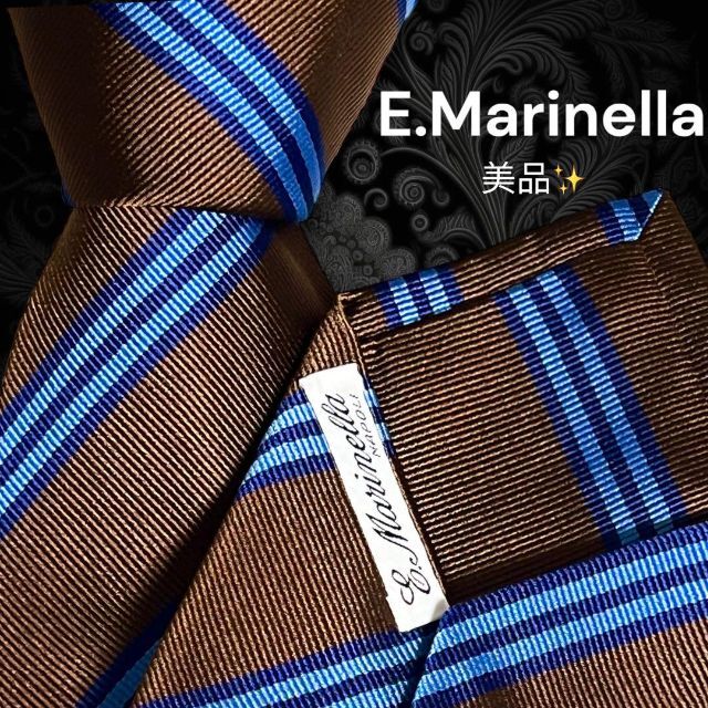 【Napoli世界最高峰ネクタイ✨️美品✨️】E.MARINELLA ストライプ