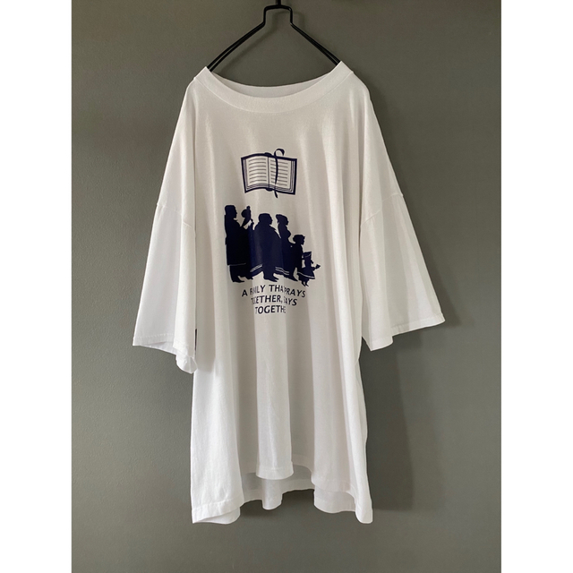 ビンテージ 90s XXL ロゴ プリント 白 ビック Tシャツ 美品