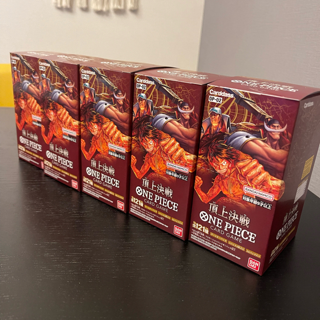 ONE PIECE - 5BOX【新品・未開封】ONE PIECE カードゲーム 頂上決戦 OP
