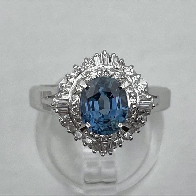 pt900 サファイア1.44ct ダイヤ0.37ct リング - リング(指輪)