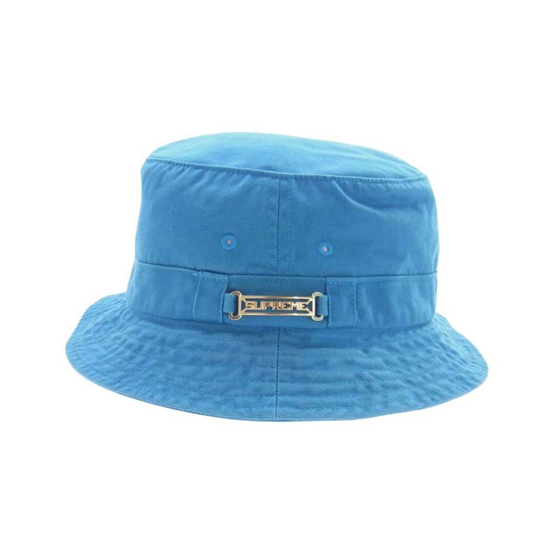 78％以上節約Supreme シュプリーム 帽子 20SS Name Plate Crusher Hat ネームプレート ハット 帽子 ブルー系 M L