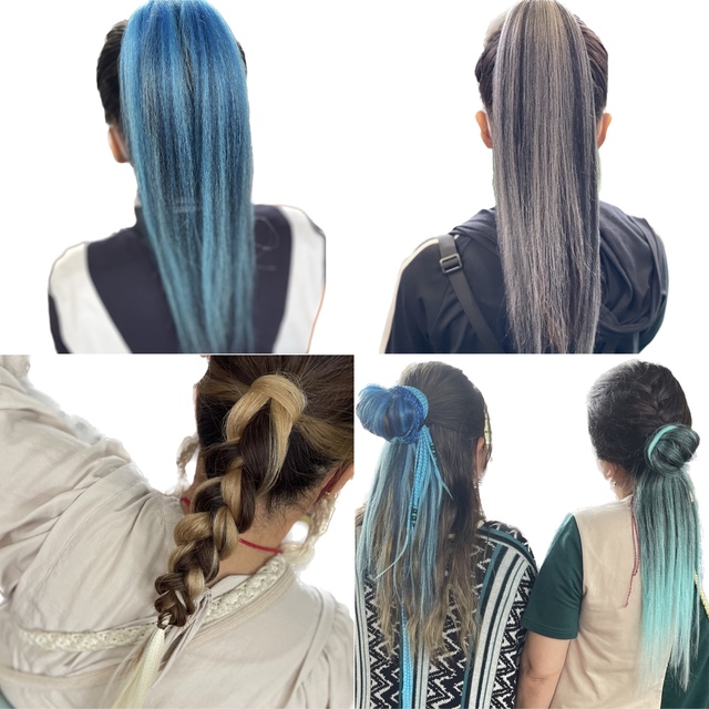 【新品】 EZPO#C13 ポニーテールエクステ ヘアアクセ ヘアゴム レディースのヘアアクセサリー(ヘアゴム/シュシュ)の商品写真