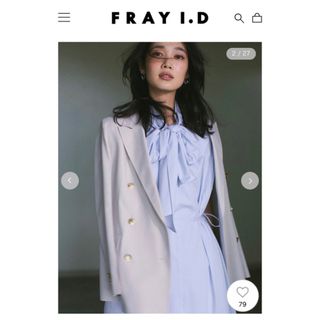 フレイアイディー(FRAY I.D)の【完売品】FRAY I.D 金釦ダブルテーラードジャケット　新品(テーラードジャケット)