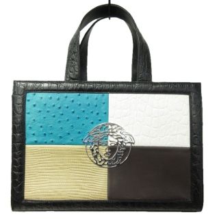 ジャンニヴェルサーチ(Gianni Versace)のジャンニヴェルサーチ メデューサ トートバッグ ハンドバッグ レザー 型押し (トートバッグ)