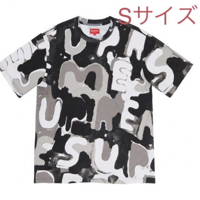 Painted Logo S/S Top   BLACK