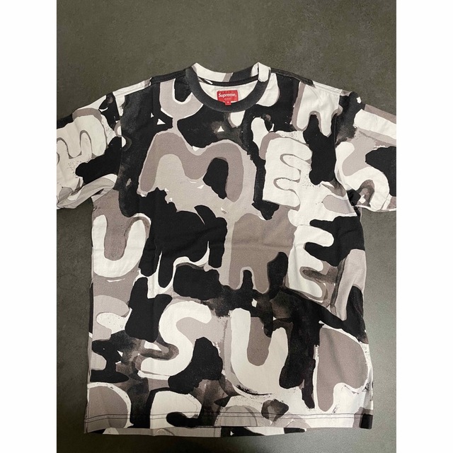 Painted Logo S/S Top   BLACK 1