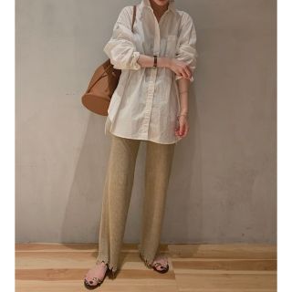 プラージュ(Plage)の新品！plage JAZZ LINEN パンツ(カジュアルパンツ)