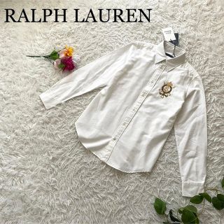 ラルフローレン(Ralph Lauren)の新品タグ付♪ラルフローレン/刺繍ロゴワッペン　シャツブラウス(シャツ/ブラウス(長袖/七分))