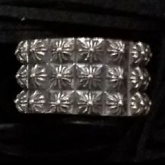 新品　約24.5号　ピートパンクトリプルリング　silver925 メンズのアクセサリー(リング(指輪))の商品写真