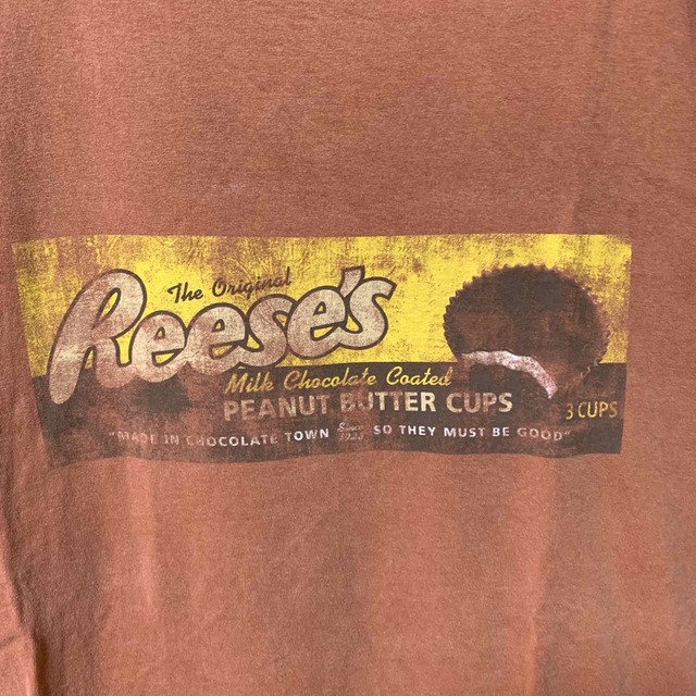 US古着 REESE'S リーセスピーナッツ  半袖Tシャツ レトロ ビンテージ メンズのトップス(Tシャツ/カットソー(半袖/袖なし))の商品写真