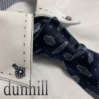 ダンヒル(Dunhill)のダンヒル  ネクタイ【美品】小紋柄　光沢　やや厚手(ネクタイ)