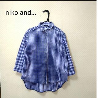 ニコアンド(niko and...)のniko and…　ニコアンド　襟ワイヤー　ギンガムチェックブラウス(シャツ/ブラウス(長袖/七分))