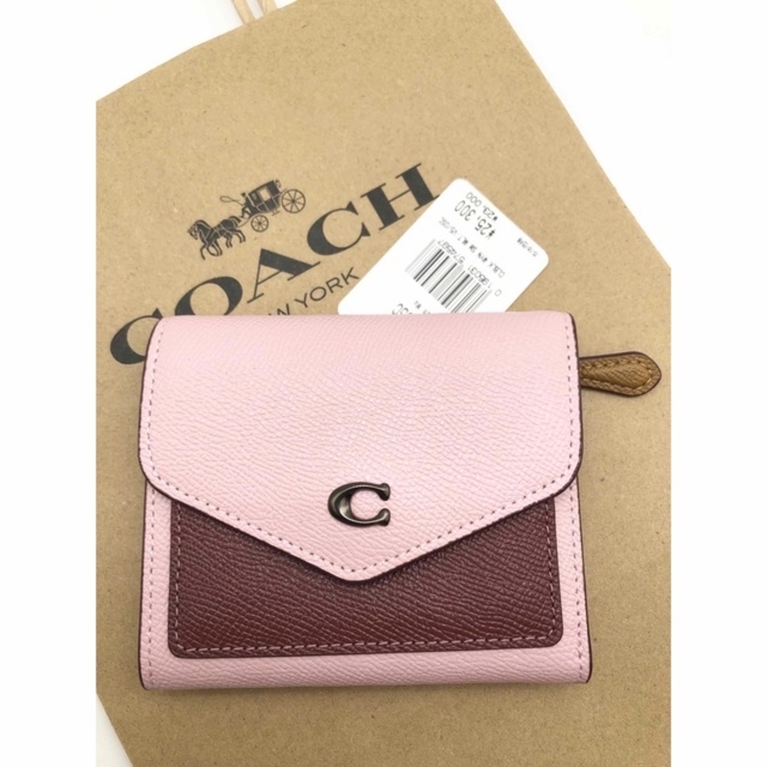 COACH(コーチ)の【COACH☆新品】ウィン スモール ウォレット カラーブロック！レザー！ レディースのファッション小物(財布)の商品写真