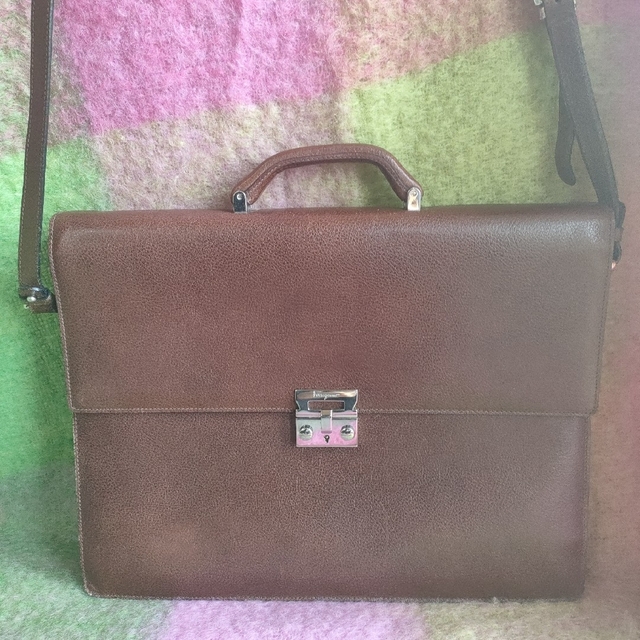 2WAY 美品✨ フェラガモ ビジネスバッグ レザー 本革 メンズ A4 茶