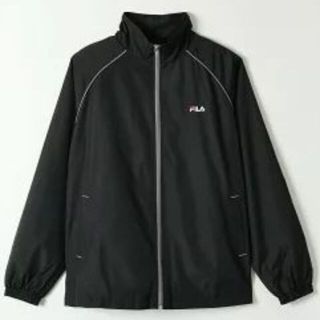 フィラ(FILA)のFILAウィンドジャケットとウィンドパンツの黒上下セット(ウェア)