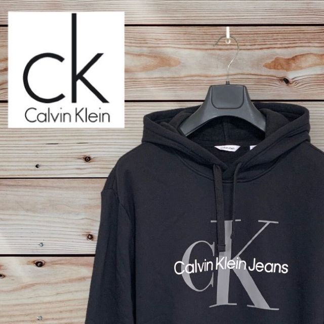 Calvin Klein - Calvin Klein Jeans モノロゴレギュラーフーディーの