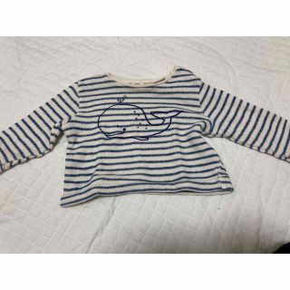 ザラキッズ(ZARA KIDS)のZARA mini ボーダートップス　68センチ(Tシャツ/カットソー)