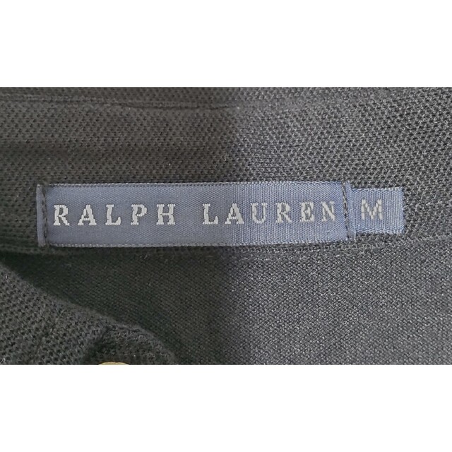 Ralph Lauren(ラルフローレン)のRalphLaurenラルフローレン レディース 半袖ポロシャツ 黒 M レディースのトップス(ポロシャツ)の商品写真