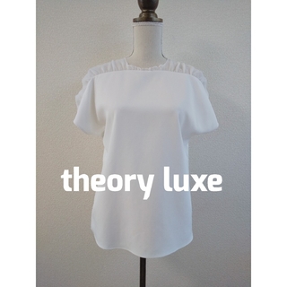 セオリーリュクス(Theory luxe)のセオリーリュクス　シフォンブラウス　半袖ブラウス　白(シャツ/ブラウス(半袖/袖なし))