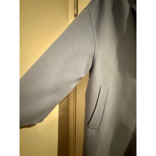 ZARA(ザラ)のZARA オーバーサイズコート　ブルー　XS レディースのジャケット/アウター(ロングコート)の商品写真