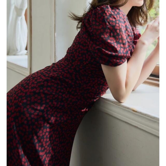 Her lip to - Her lip to チェリーワンピース Sサイズの通販 by Her lip to - Her lip to チェリーワンピース Sサイズの通販 by