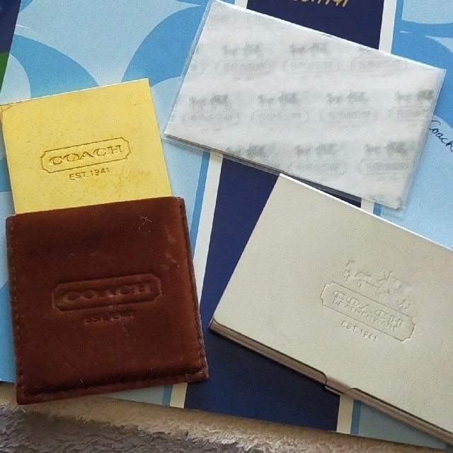 COACH(コーチ)のメモ帳追加画像後ろ　COACH　雑貨セット インテリア/住まい/日用品の文房具(その他)の商品写真