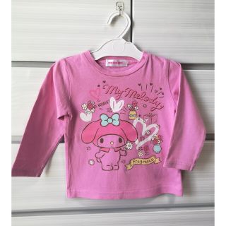 マイメロディ(マイメロディ)の♡ マイメロ ♡　90　長袖　ロンT　ピンク　女の子 長袖Tシャツ(Tシャツ/カットソー)