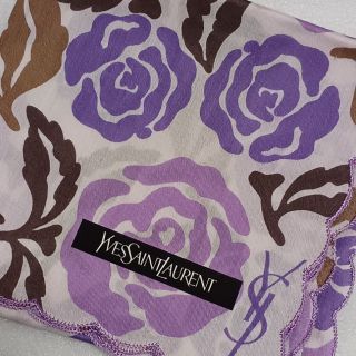 イヴサンローラン(Yves Saint Laurent)の値下げ📌イヴサンローラン☆大判ハンカチ🌹(ハンカチ)