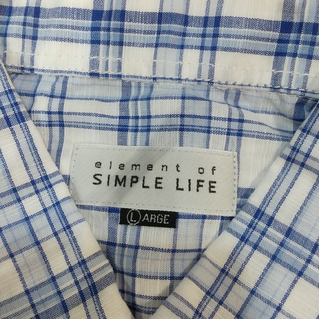 SIMPLE LIFE(シンプルライフ)の新品  シンプルライフシャツ  L メンズのトップス(シャツ)の商品写真