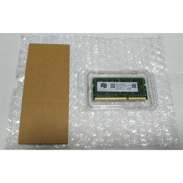 DDR3L 8GB ノートPC用メモリ 1枚【未使用品】 スマホ/家電/カメラのPC/タブレット(PCパーツ)の商品写真