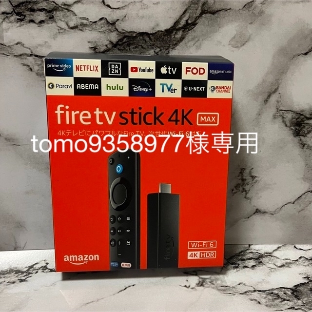 新品未開封品　Amazon Fire TV Stick 4K Max スマホ/家電/カメラのテレビ/映像機器(その他)の商品写真