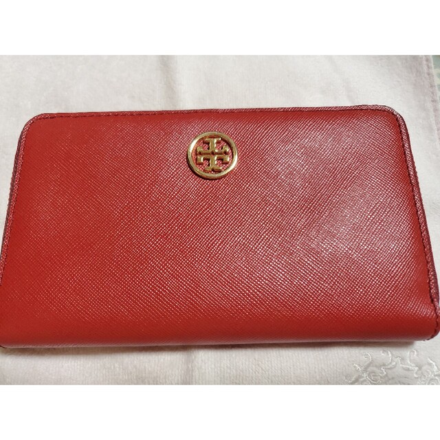 Tory Burch(トリーバーチ)の美品⭐トリーバーチ　Tory Burch　長財布　レッド レディースのファッション小物(財布)の商品写真