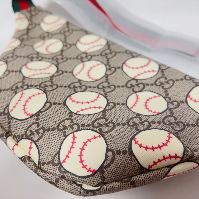 GUCCIチルドレンズ ベースボール 野球プリント ウエストバッグ 502095-