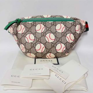 グッチ(Gucci)のGUCCIチルドレンズ ベースボール 野球プリント ウエストバッグ 502095(ボディバッグ/ウエストポーチ)