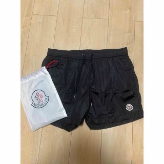 モンクレール MONCLER Boxer Mare スイムショーツ　水着　黒ＸＬ